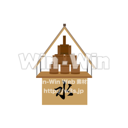 水桶のCG・イラスト素材 W-028310