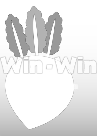 おおきなかぶの背景のシルエット素材 W-028213