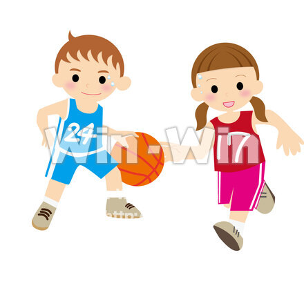 バスケットボールのCG・イラスト素材 W-028598