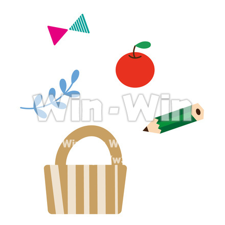 北欧風小物セットのCG・イラスト素材 W-029787