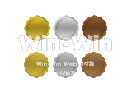 スタンプ風アイコンのCG・イラスト素材 W-028307