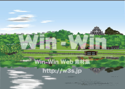 	岡山後楽園のCG・イラスト素材 W-028037