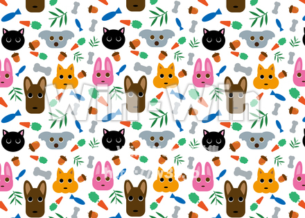 パターン　アニマルのCG・イラスト素材 W-028192