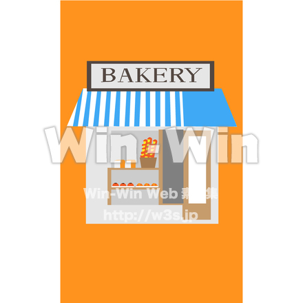 パン屋さんのCG・イラスト素材 W-028886
