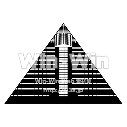 青森県観光物産館アスパムのシルエット素材 W-028284