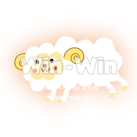 ひつじのCG・イラスト素材 W-029187