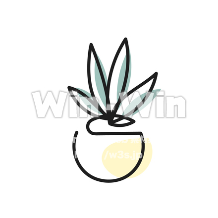 観葉植物のCG・イラスト素材 W-028884