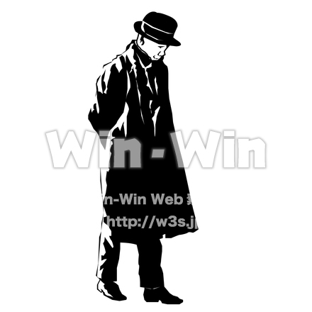 宮沢賢治のシルエット素材 W-029049