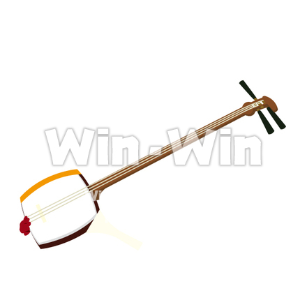 三味線のCG・イラスト素材 W-028342