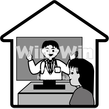 STAY HOMEのシルエット素材 W-028636