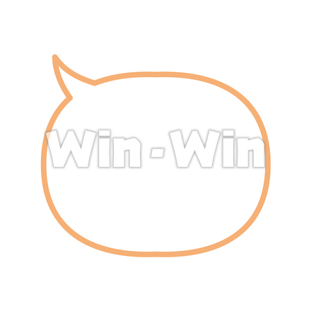 フチ付き吹き出しのCG・イラスト素材 W-028628