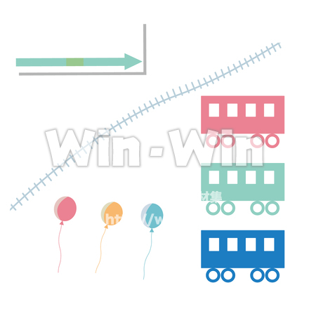 電車イラストのCG・イラスト素材 W-029781