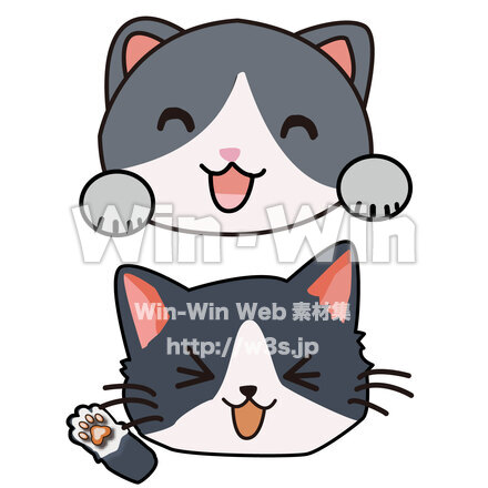 ネコのCG・イラスト素材 W-028952