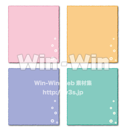 水玉のフレームのCG・イラスト素材 W-029491