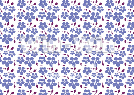 パターン　忘れな草のCG・イラスト素材 W-028193