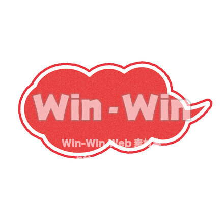 ふきだしのCG・イラスト素材 W-029387