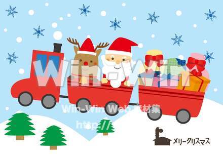 クリスマストレインのCG・イラスト素材 W-029274
