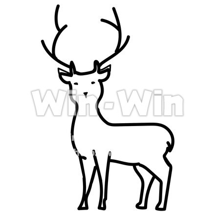 しかのCG・イラスト素材 W-028332