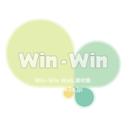 クローバー型フレームのCG・イラスト素材 W-029346