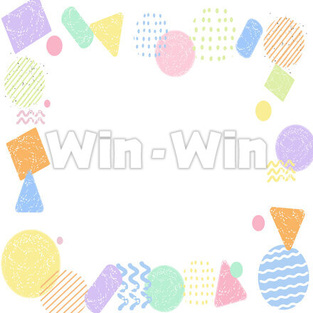 カラフルなフレームのCG・イラスト素材 W-028951