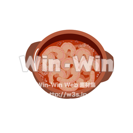 アヒージョのCG・イラスト素材 W-028998