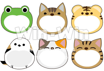 お名前シールのCG・イラスト素材 W-029172