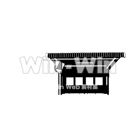 駅のシルエット素材 W-029659