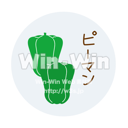 ピーマンのCG・イラスト素材 W-029709