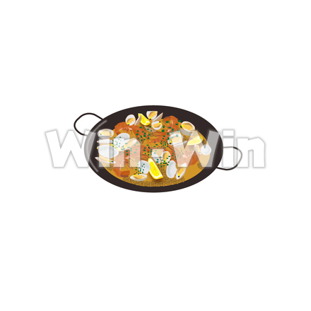 パエリアのCG・イラスト素材 W-028994