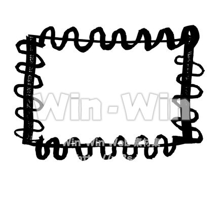 枠のシルエット素材 W-028378