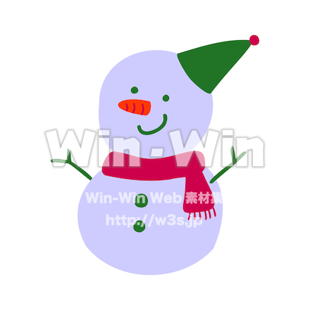 雪だるまのCG・イラスト素材 W-029301