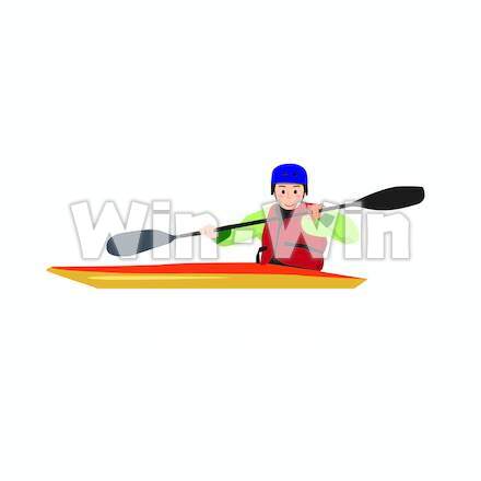 カヌー（オリンピック競技）のCG・イラスト素材 W-029824