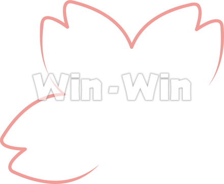 桜の飾りのCG・イラスト素材 W-028652