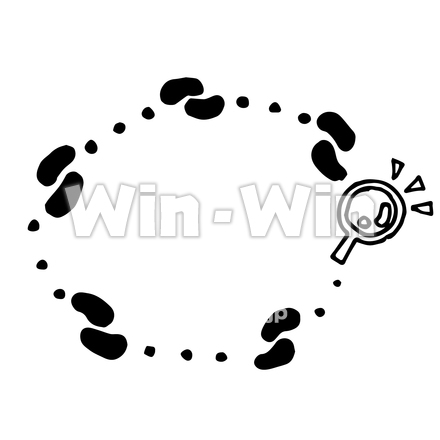 発見のシルエット素材 W-028362