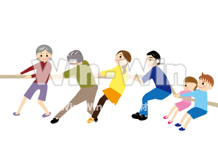 綱引きのCG・イラスト素材 W-029884