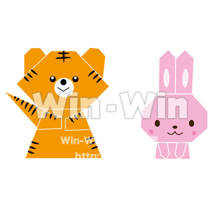 とら・うさぎのCG・イラスト素材 W-029146