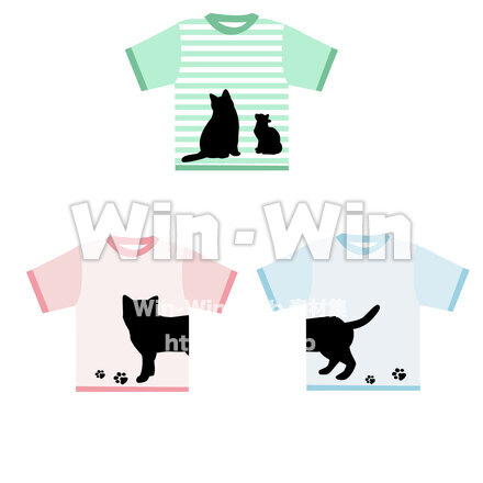 catTシャツのCG・イラスト素材 W-028943