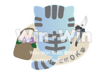 ガーデンピック「収穫OK」のCG・イラスト素材 W-029626