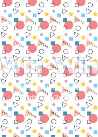 パターンスウォッチ(カラフル)のCG・イラスト素材 W-029443