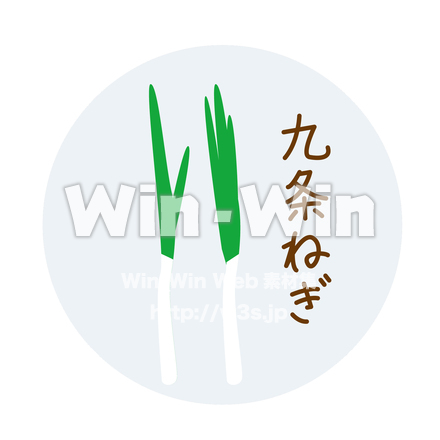 九条ねぎのCG・イラスト素材 W-029708