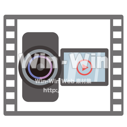 動画配信サービス／シンボルマーク(カラー)のCG・イラスト素材 W-029449