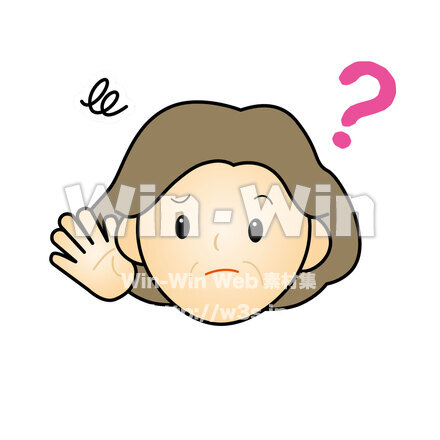 聞こえづらいのCG・イラスト素材 W-029352