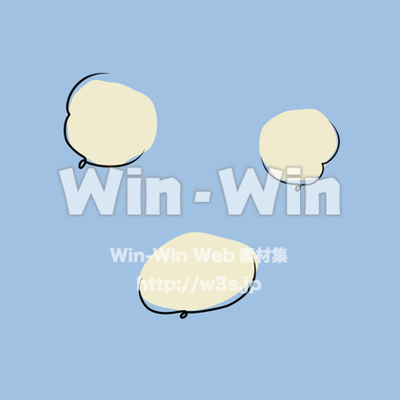 ふきだしのCG・イラスト素材 W-029734