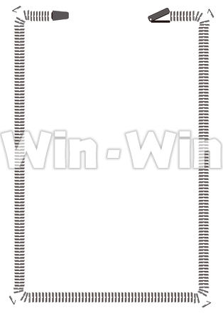 パターンブラシ　ホチキスのCG・イラスト素材 W-029381