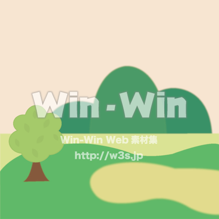 公園背景のCG・イラスト素材 W-028873