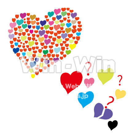 ハートいろいろのCG・イラスト素材 W-029139