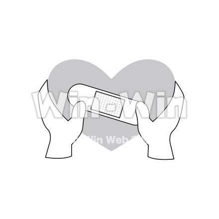 心療内科のシルエット素材 W-028511