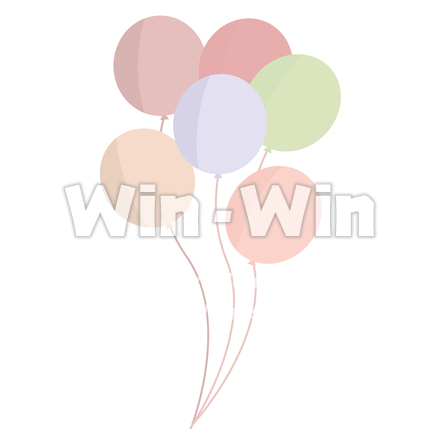 風船／装飾品のCG・イラスト素材 W-029474