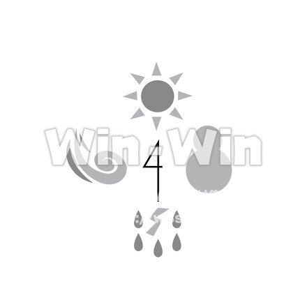 気象庁　のシルエット素材 W-028508