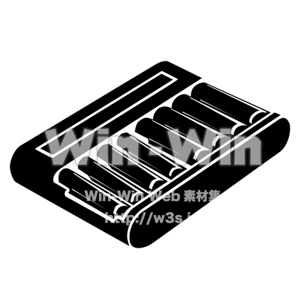 充電器のシルエット素材 W-029801